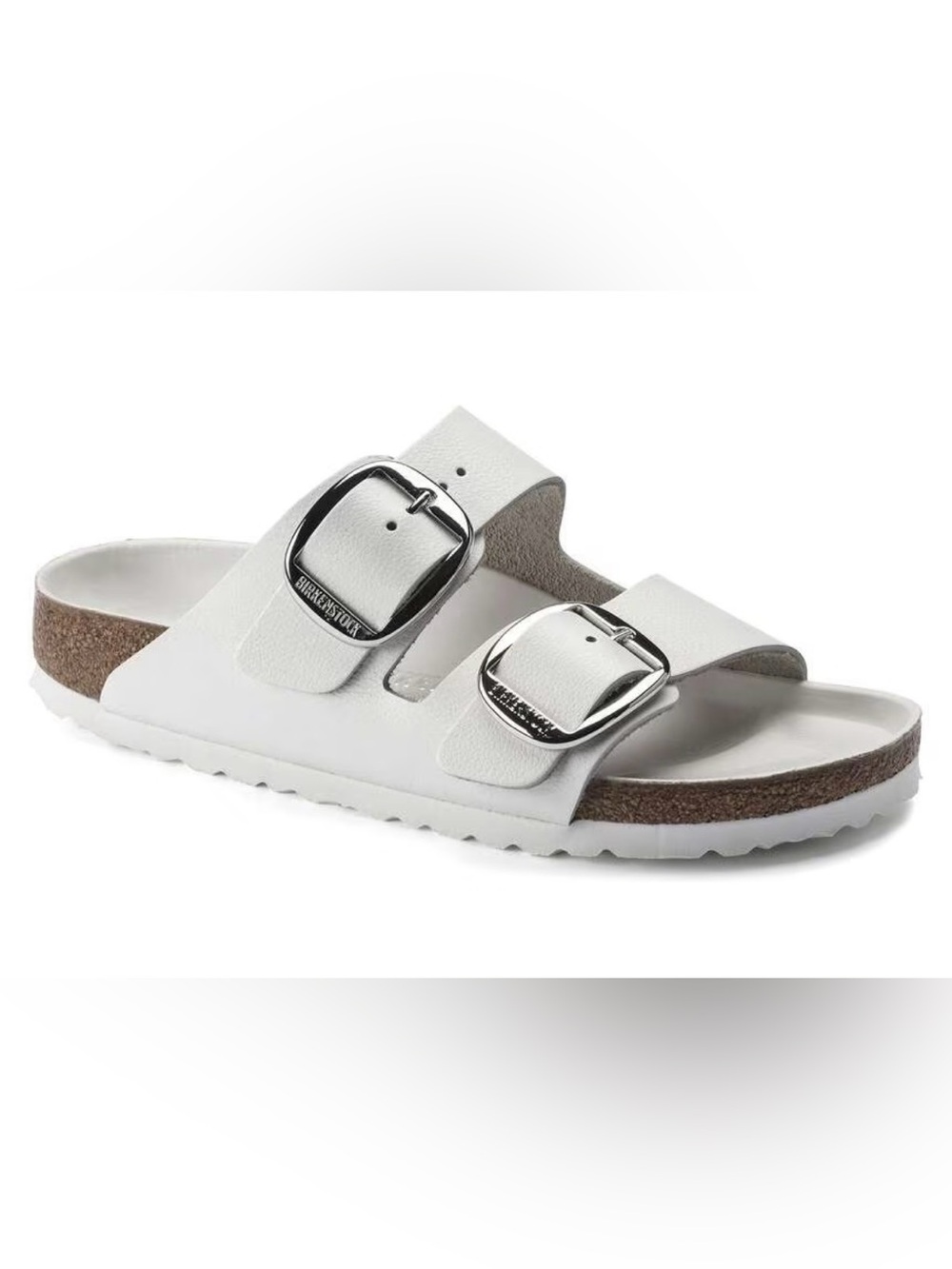 Birkenstock Arizona Big Buckle White Leather Sandals EU 39 US Women’s 8–8.5